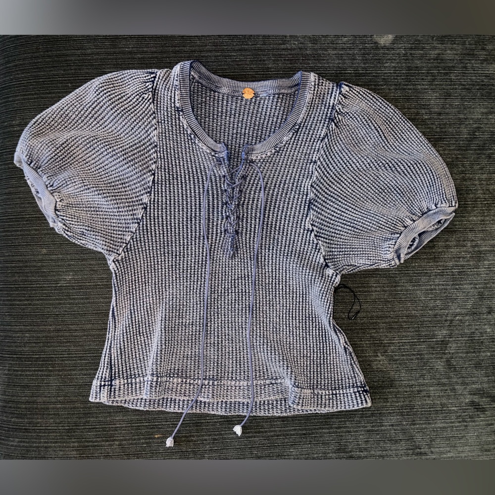 Free people purple knit top